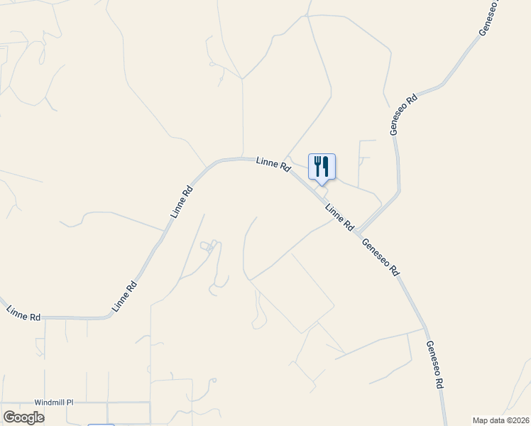 map of restaurants, bars, coffee shops, grocery stores, and more near 7325 Linne Road in Paso Robles