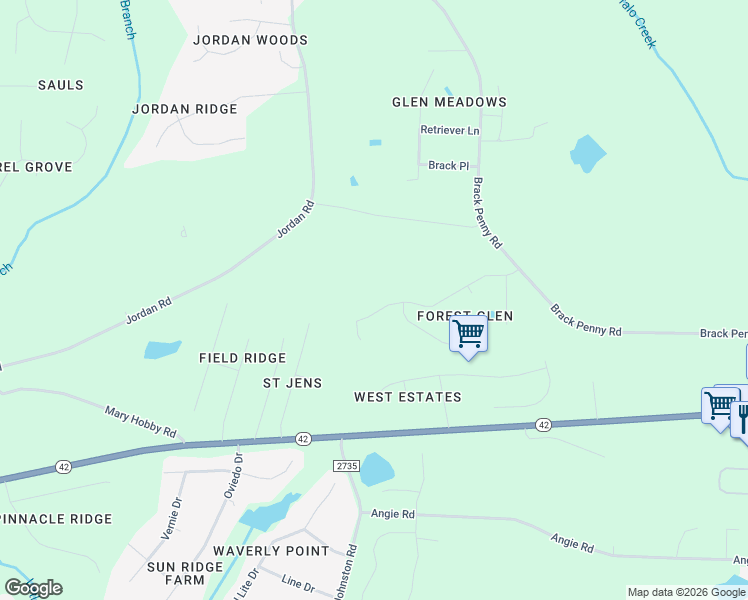 map of restaurants, bars, coffee shops, grocery stores, and more near 1017 Forest Glen Drive in Raleigh