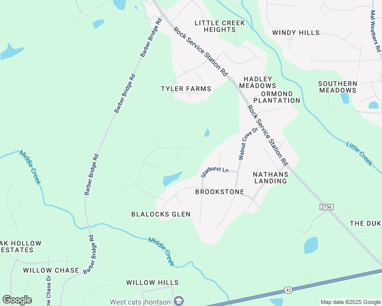 map of restaurants, bars, coffee shops, grocery stores, and more near 413 Seabring Lane in Raleigh