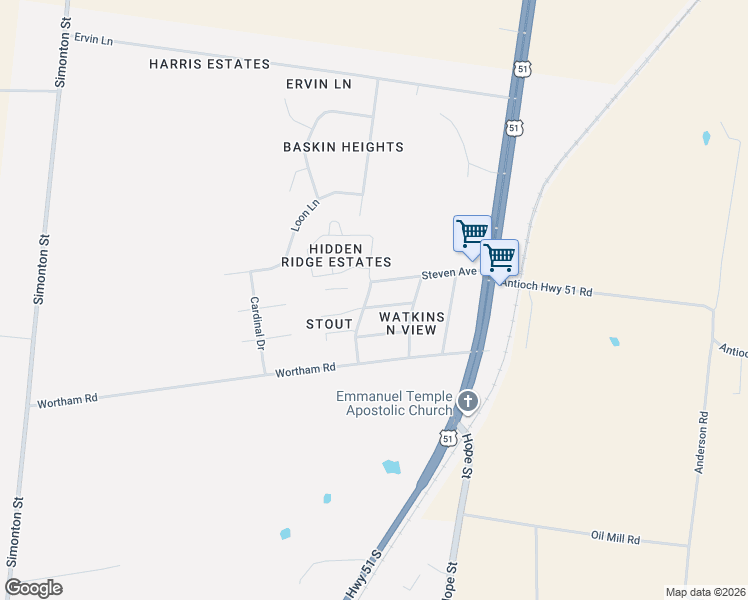 map of restaurants, bars, coffee shops, grocery stores, and more near 354 Sunset Avenue in Covington