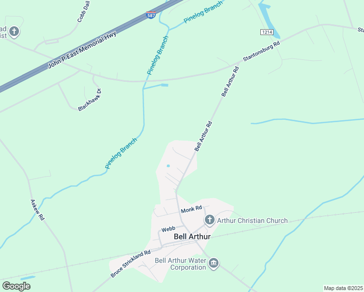 map of restaurants, bars, coffee shops, grocery stores, and more near 2632 Weigum Court in Greenville