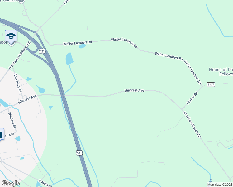 map of restaurants, bars, coffee shops, grocery stores, and more near 1104 Saint Lukes Church Road in Goldston