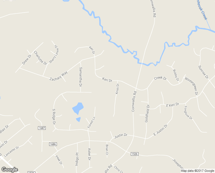 map of restaurants, bars, coffee shops, grocery stores, and more near 209 Keri Drive in Garner
