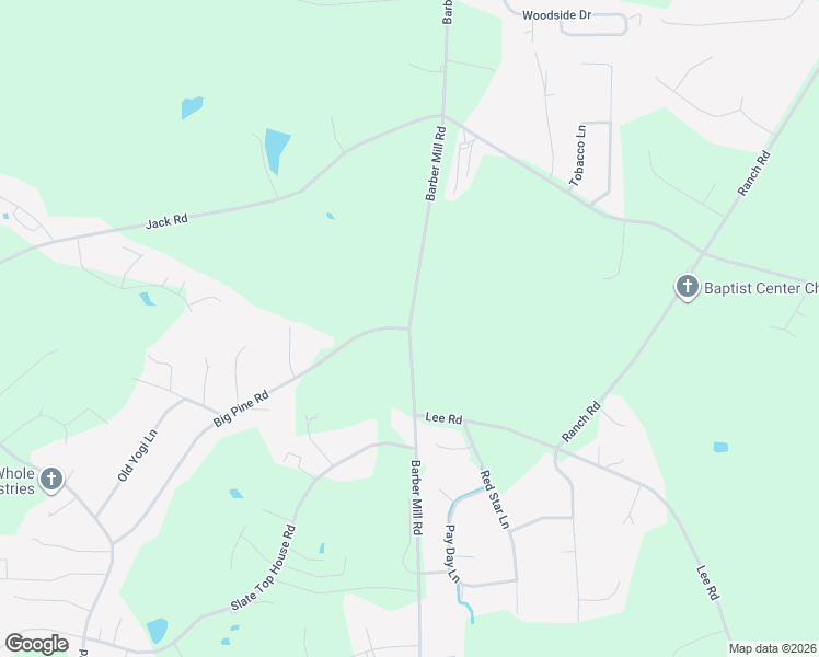 map of restaurants, bars, coffee shops, grocery stores, and more near 101 Big Pine Road in Clayton