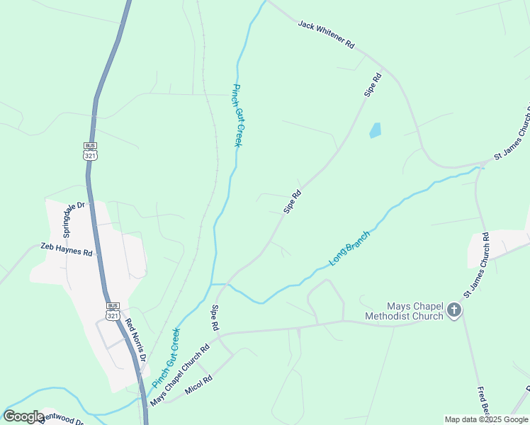 map of restaurants, bars, coffee shops, grocery stores, and more near 3337 Sipe Road in Newton