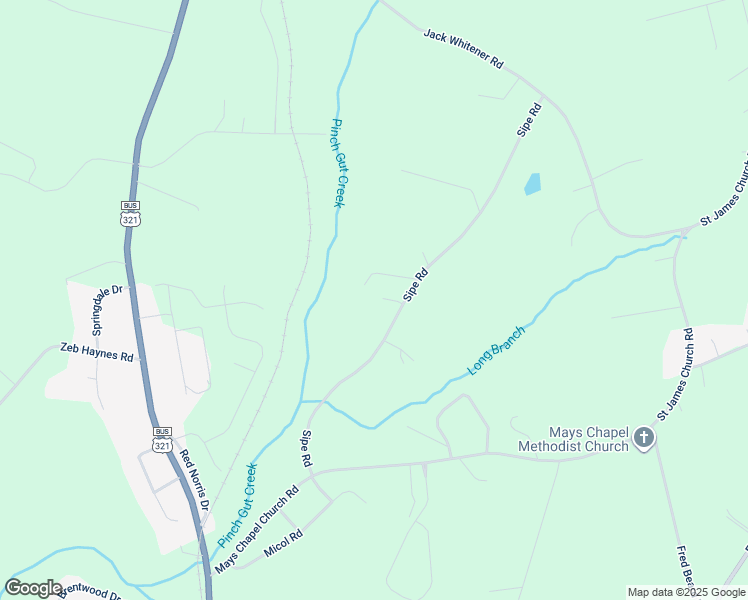 map of restaurants, bars, coffee shops, grocery stores, and more near 3337 Sipe Road in Newton