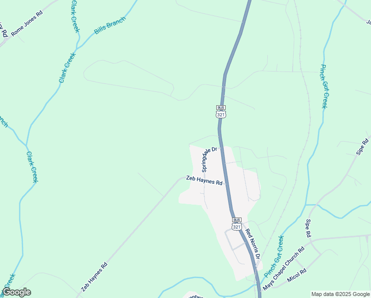 map of restaurants, bars, coffee shops, grocery stores, and more near 3318 South US 321 Highway in Newton
