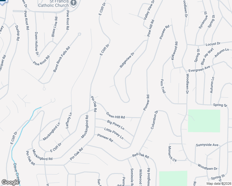 map of restaurants, bars, coffee shops, grocery stores, and more near 124 Eagle Ridge Trce in Fairfield Bay