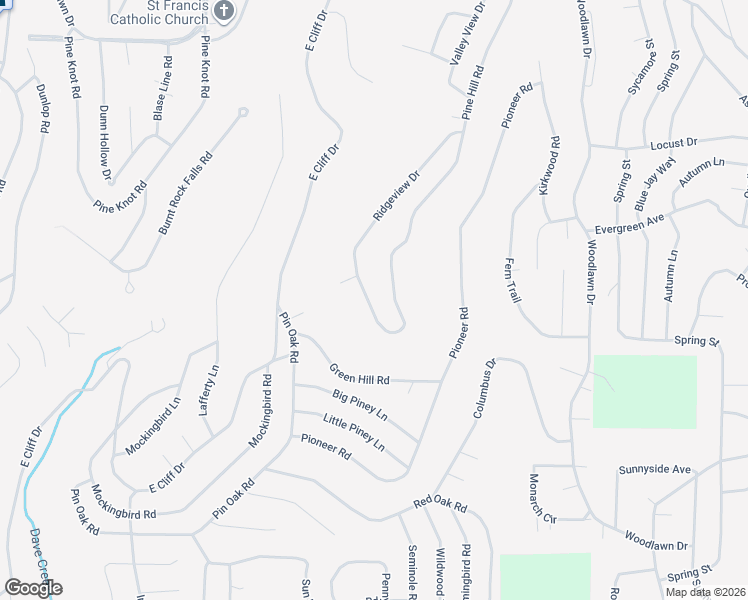 map of restaurants, bars, coffee shops, grocery stores, and more near 124 Eagle Ridge Trce in Fairfield Bay