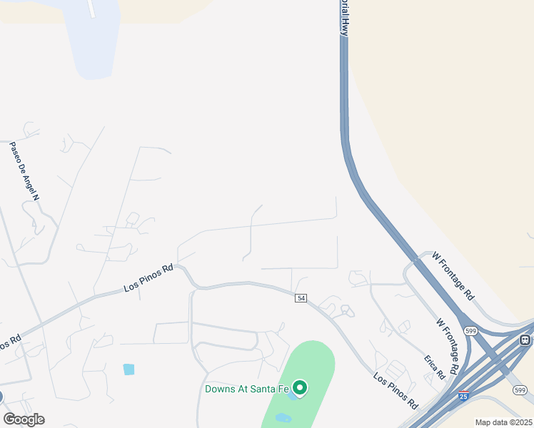 map of restaurants, bars, coffee shops, grocery stores, and more near 43 Tierra Hermosa Court in Santa Fe