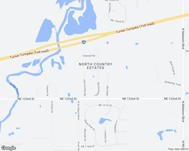 map of restaurants, bars, coffee shops, grocery stores, and more near 12609 Teakwood Road in Edmond