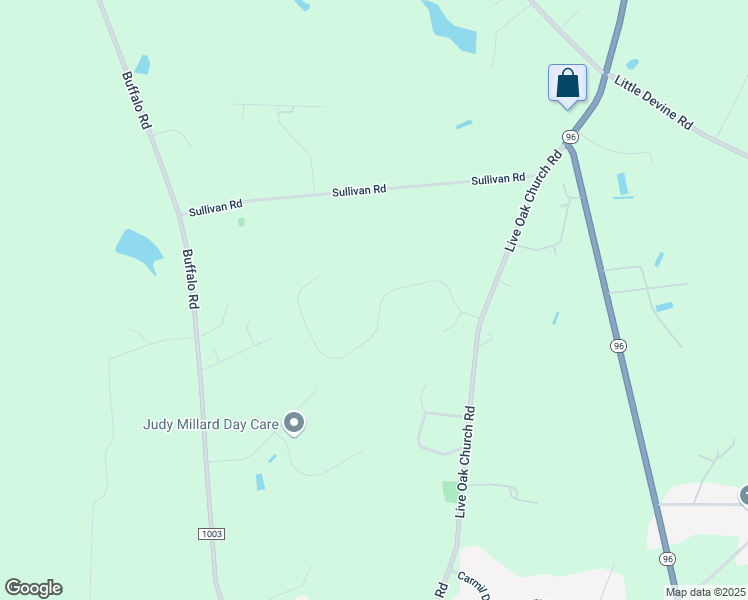 map of restaurants, bars, coffee shops, grocery stores, and more near 294 Whistle Post Drive in Selma