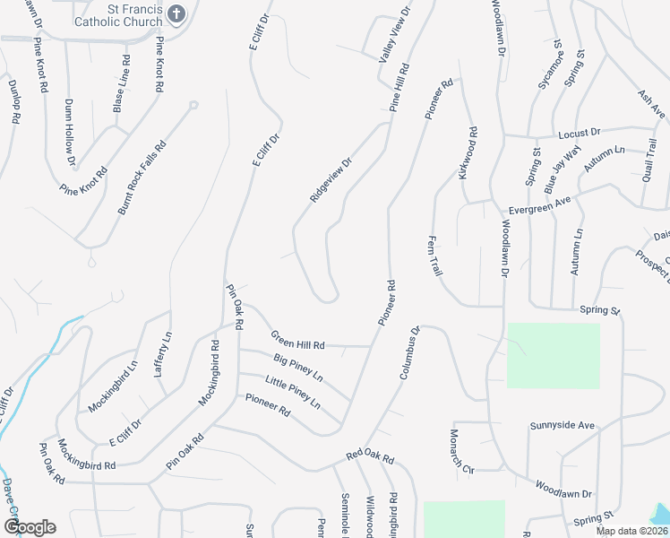 map of restaurants, bars, coffee shops, grocery stores, and more near 101 Eagle Ridge Trce in Fairfield Bay