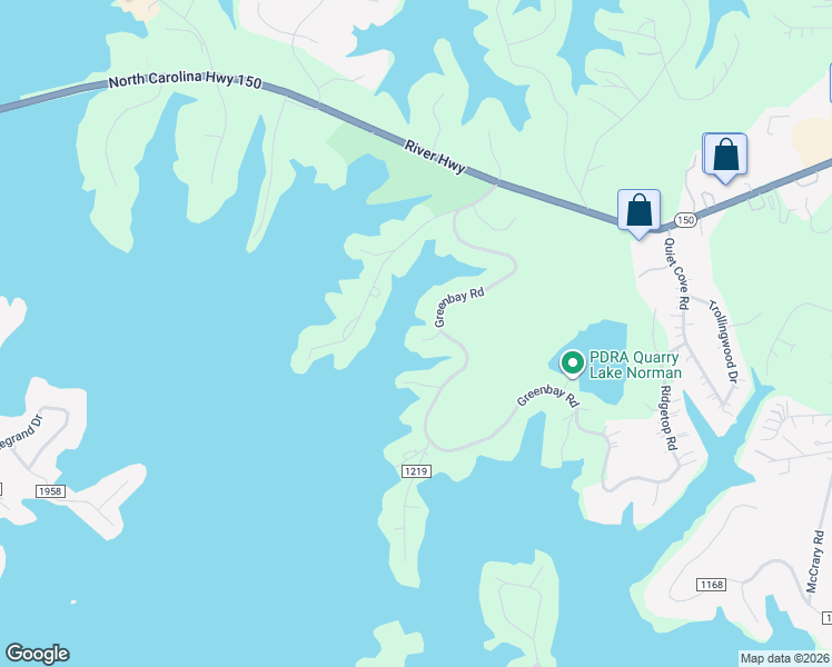 map of restaurants, bars, coffee shops, grocery stores, and more near 116 Milledge Drive in Mooresville