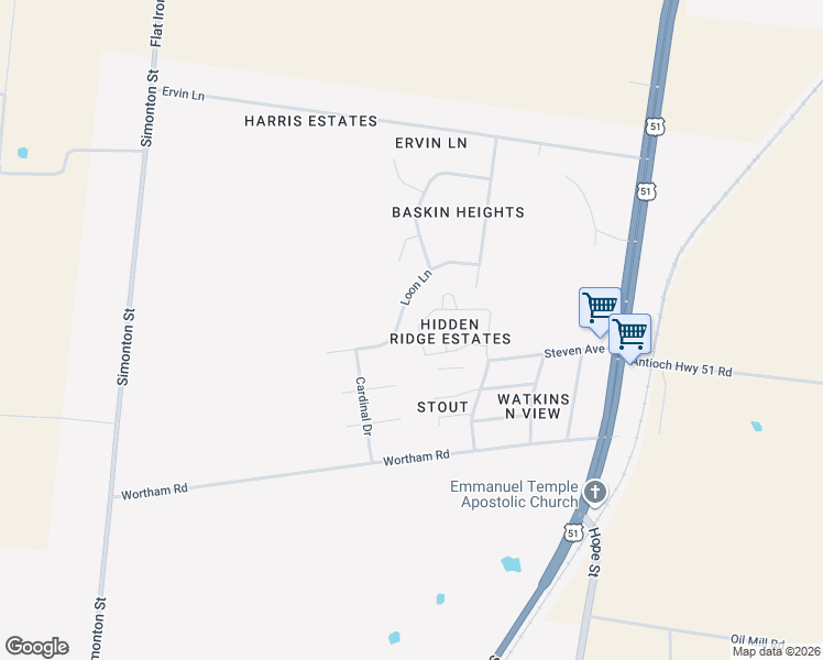 map of restaurants, bars, coffee shops, grocery stores, and more near 1956 Wooten Street in Covington