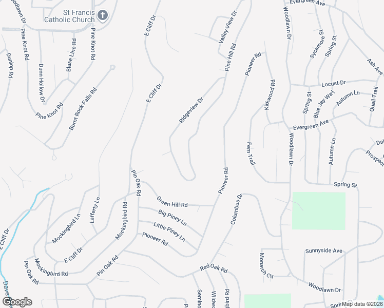 map of restaurants, bars, coffee shops, grocery stores, and more near 101 Eagle Ridge Trce in Fairfield Bay