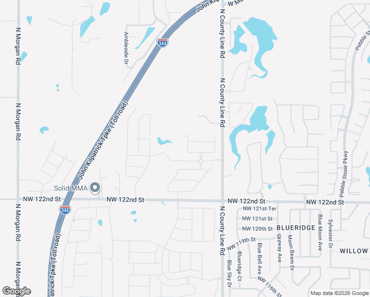 map of restaurants, bars, coffee shops, grocery stores, and more near 12301-12753 North Countyline Road in Oklahoma City
