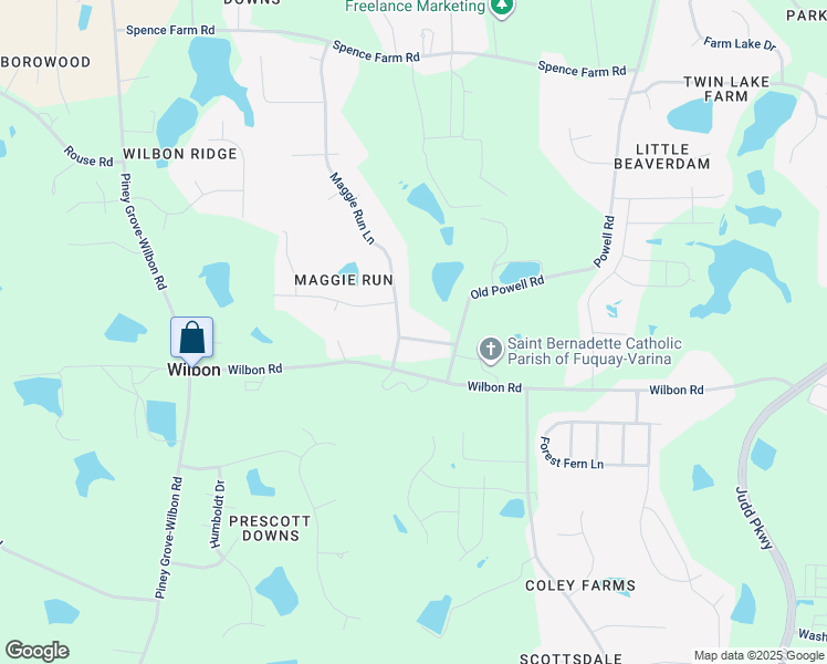 map of restaurants, bars, coffee shops, grocery stores, and more near 6520 Temple View Lane in Fuquay-Varina
