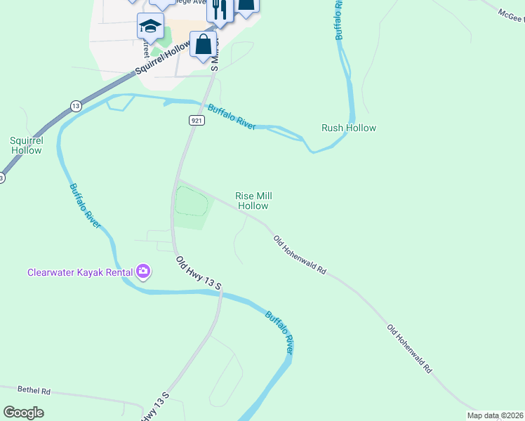 map of restaurants, bars, coffee shops, grocery stores, and more near 311 Old Hohenwald Rd in Linden