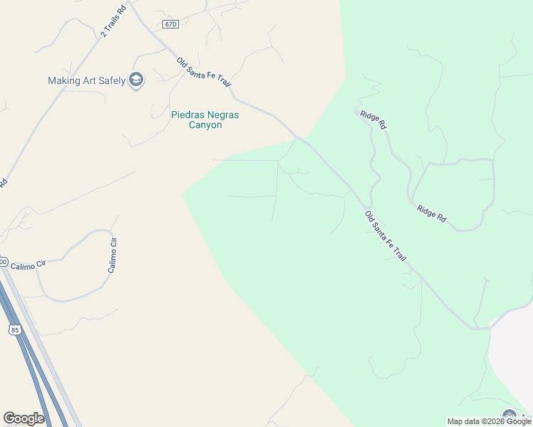 map of restaurants, bars, coffee shops, grocery stores, and more near 26B Old Santa Fe Way in Santa Fe