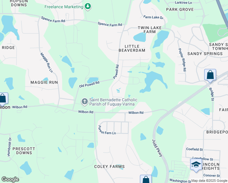 map of restaurants, bars, coffee shops, grocery stores, and more near 916 Briar Gate Drive in Holly Springs