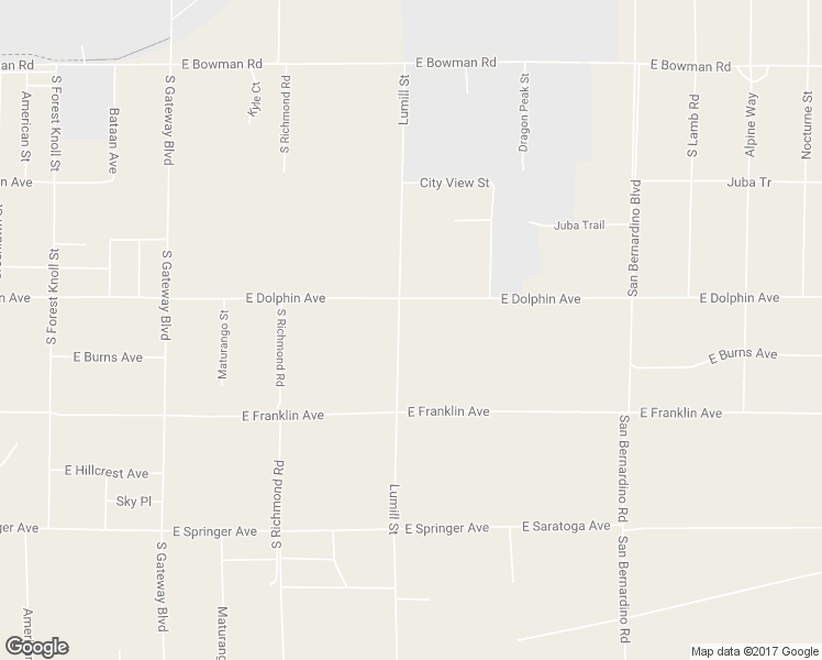 map of restaurants, bars, coffee shops, grocery stores, and more near 1360 Lumill Street in Ridgecrest