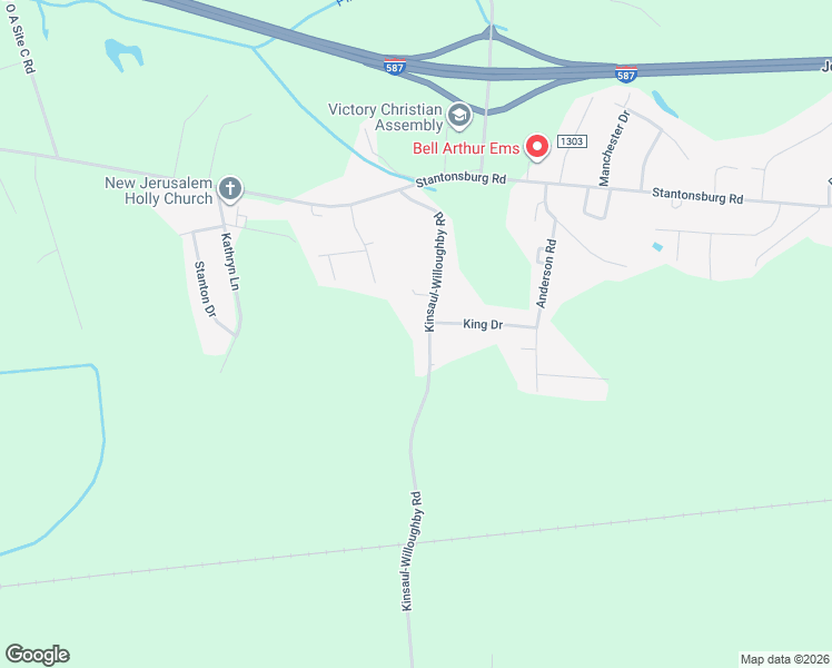 map of restaurants, bars, coffee shops, grocery stores, and more near 1860 Kinsaul-Willoughby Road in Greenville