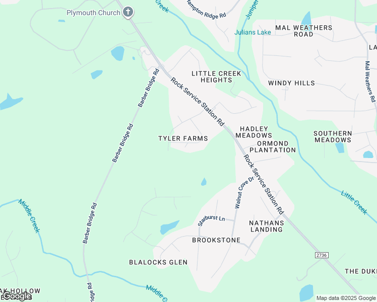 map of restaurants, bars, coffee shops, grocery stores, and more near 6517 Cablewood Drive in Raleigh