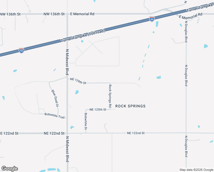 map of restaurants, bars, coffee shops, grocery stores, and more near 8501 Northeast 129th Street in Jones