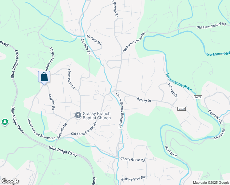 map of restaurants, bars, coffee shops, grocery stores, and more near 144 Lower Grassy Branch Road in Asheville