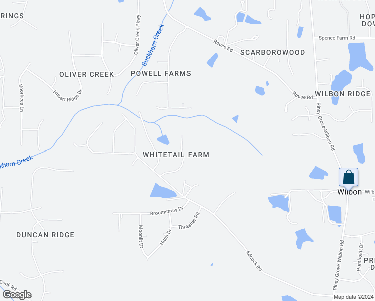 map of restaurants, bars, coffee shops, grocery stores, and more near 6736 Fawn Hoof Trail in Holly Springs