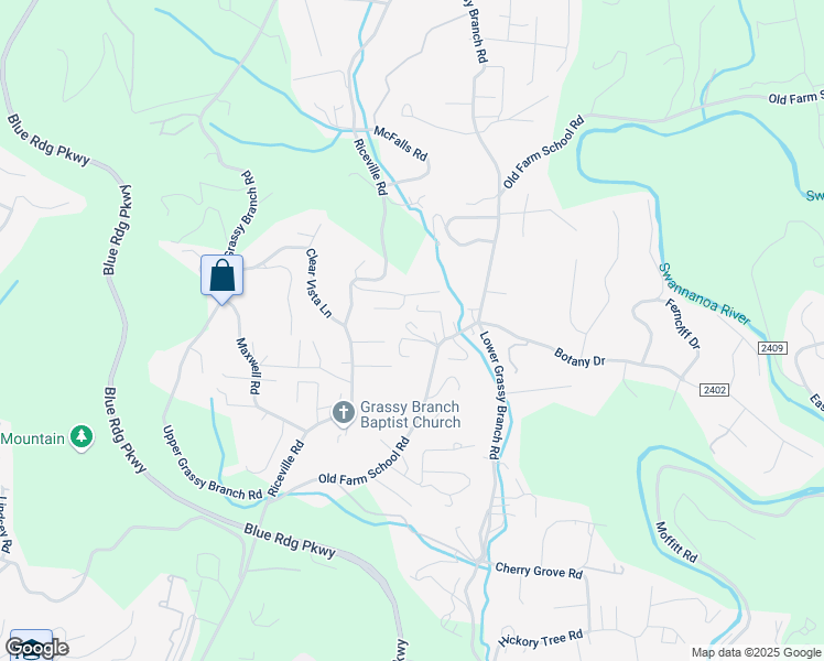 map of restaurants, bars, coffee shops, grocery stores, and more near 248 Old Farm School Road in Asheville