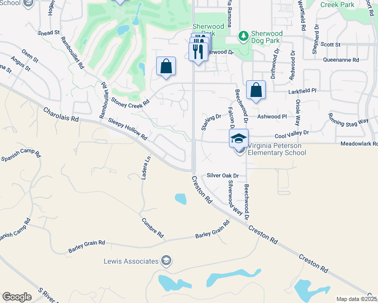 map of restaurants, bars, coffee shops, grocery stores, and more near 1050 Sleepy Hollow Road in Paso Robles