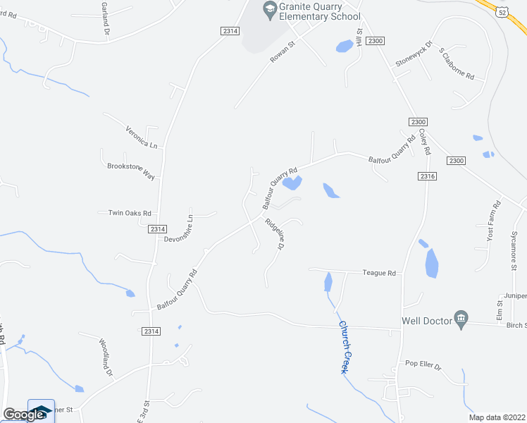 map of restaurants, bars, coffee shops, grocery stores, and more near 844 Balfour Quarry Road in Salisbury