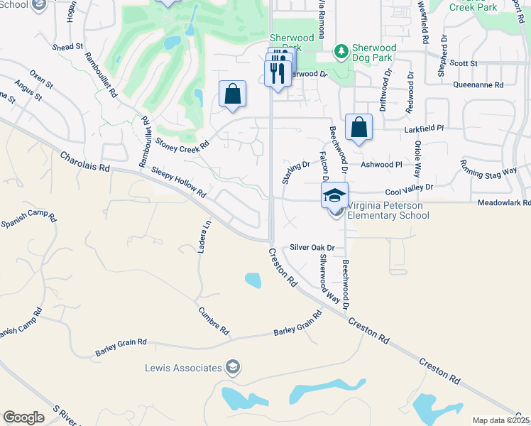 map of restaurants, bars, coffee shops, grocery stores, and more near 1050 Sleepy Hollow Road in Paso Robles