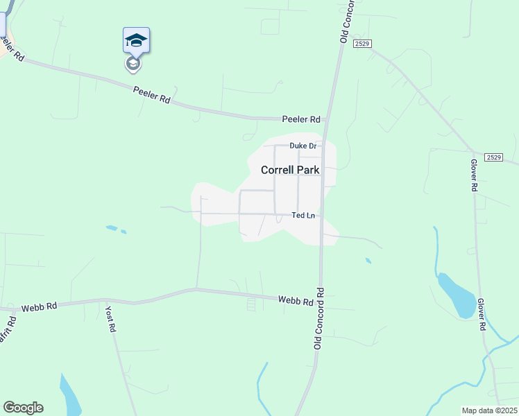 map of restaurants, bars, coffee shops, grocery stores, and more near 350 Ted Lane in Salisbury