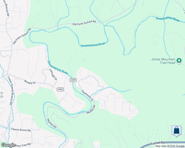 map of restaurants, bars, coffee shops, grocery stores, and more near 72 Cutlers Green in Asheville