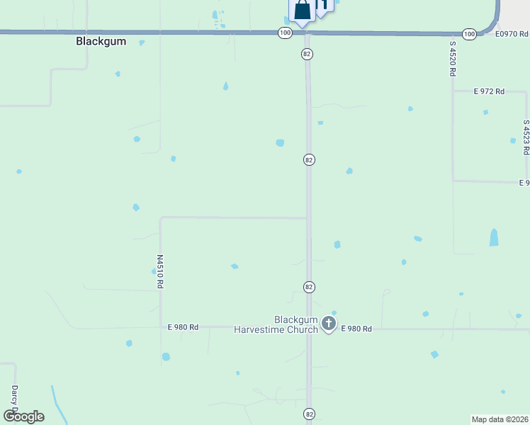 map of restaurants, bars, coffee shops, grocery stores, and more near E0976 Road in Vian