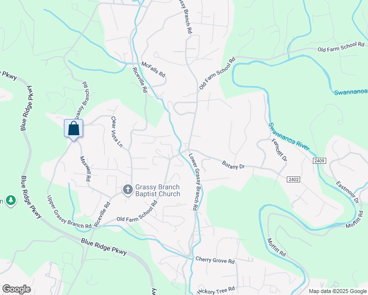 map of restaurants, bars, coffee shops, grocery stores, and more near 144 Lower Grassy Branch Road in Asheville