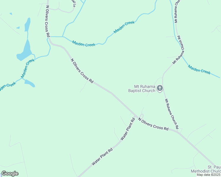 map of restaurants, bars, coffee shops, grocery stores, and more near 3268 North Olivers Cross Road in Newton