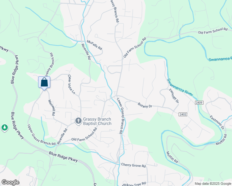 map of restaurants, bars, coffee shops, grocery stores, and more near 144 Lower Grassy Branch Road in Asheville
