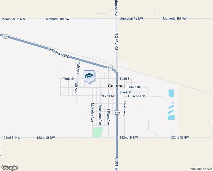 map of restaurants, bars, coffee shops, grocery stores, and more near 4703 South Heaston Road in Calumet