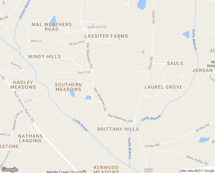 map of restaurants, bars, coffee shops, grocery stores, and more near 6429 Mal Weathers Road in Raleigh