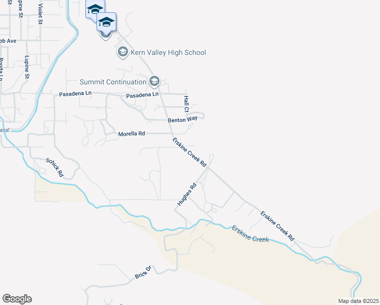 map of restaurants, bars, coffee shops, grocery stores, and more near 4291 Erskine Creek Road in Lake Isabella