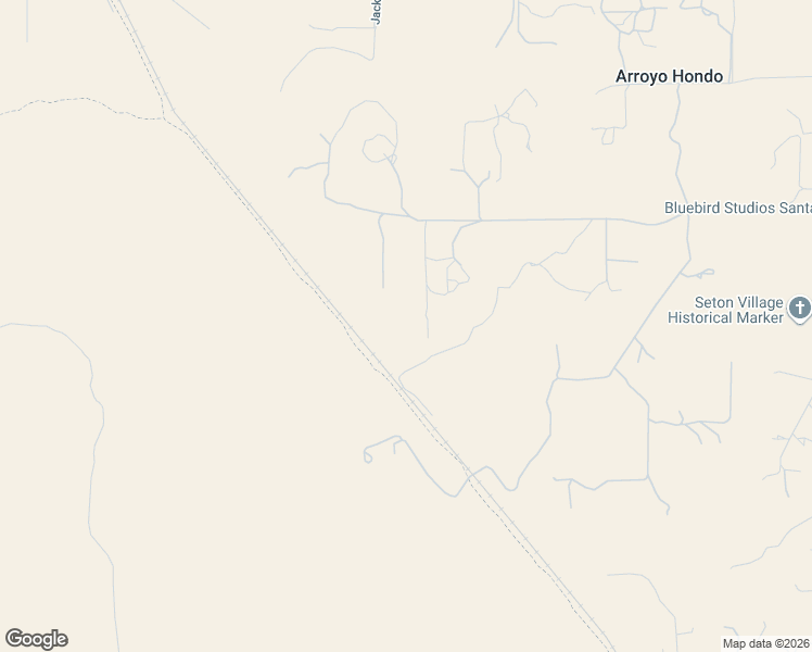 map of restaurants, bars, coffee shops, grocery stores, and more near 82 Droege Road in Santa Fe