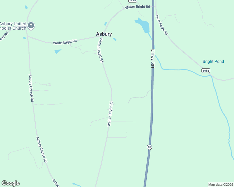 map of restaurants, bars, coffee shops, grocery stores, and more near 1031 Walter Bright Road in Sanford