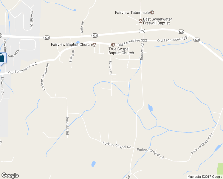 map of restaurants, bars, coffee shops, grocery stores, and more near 315 Burton Road in Sweetwater