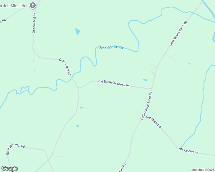 map of restaurants, bars, coffee shops, grocery stores, and more near 3448 Old Bachelor Creek Road in Seagrove