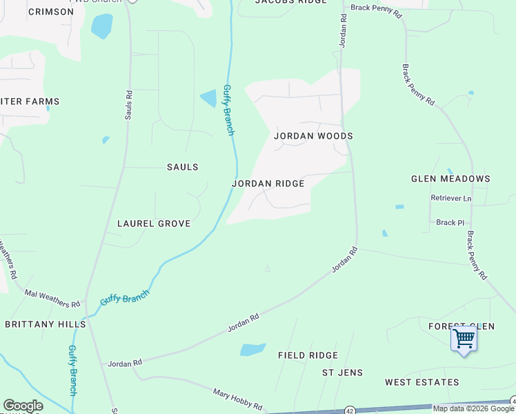 map of restaurants, bars, coffee shops, grocery stores, and more near 524 Jordan Ridge Lane in Raleigh