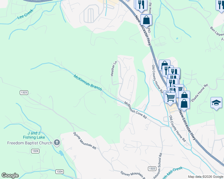 map of restaurants, bars, coffee shops, grocery stores, and more near 6 Briarcliff Terrace in Asheville